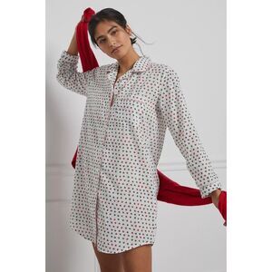 Roller Rabbit Starry Night Sleep Tunic Christmas Stars Cotton Women sz Small